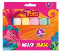 CENTRUM Мелки цветные &quot;Jumbo. Тролли&quot;, 6 цветов