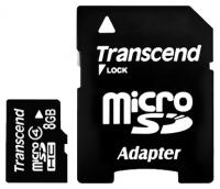 Transcend microSDHC 8Gb Class 4 + adapter