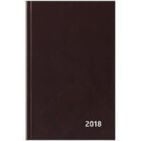 OfficeSpace Ежедневник датированный, A5, 168 листов, бумвинил, коричневый, на 2018 год