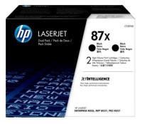 HP Тонер-картридж лазерный Hewlett Packard (HP) "87X Black 2-pack LJ Toner Cartridge cf287XD", чёрный, 2 штуки (количество товаров в комплекте: 2)