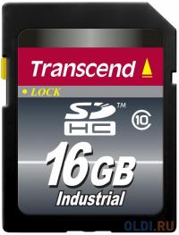 Transcend Промышленная карта памяти SDHC 10I, 16 Гб Class 10 MLC, темп. режим от -40? до +85?