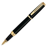 Waterman Роллер "Exception. Ideal Black GT", черный корпус, позолоченные детали, черные чернила, F