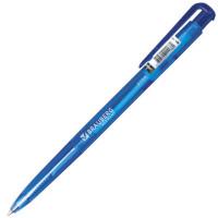 BRAUBERG Ручка шариковая автоматическая "Dialog", корпус тонированный синий, узел 0,7 мм, линия 0,35 мм, синяя