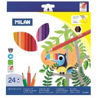 Milan Карандаши цветные "Milan", шестигранные, 24 цвета