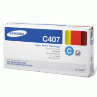 Samsung Картридж лазерный "Samsung", (CLT-C407S) CLP-320/325/N,CLX-3185/N/FN, оригинальный, голубой
