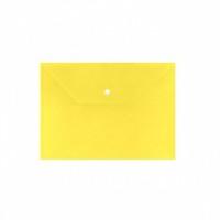inФОРМАТ Папка-конверт на кнопке, 0,15 мм, А4, непрозрачная желтая