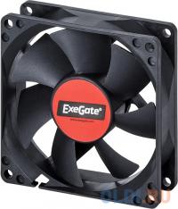 Exegate EX283377RUS Вентилятор EX08025S3P, 80x80x25 мм, подшипник скольжения, 3pin, 1800RPM, 23dBA