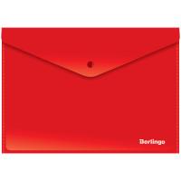 Berlingo Папка-конверт на кнопке "Berlingo", А4, 180 мкм, красная