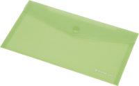PANTA PLAST Папка-конверт на кнопке &quot;Focus&quot;, 220x110 мм, зеленая