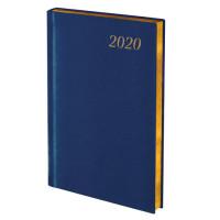 BRAUBERG Ежедневник датированный на 2020 год "Iguana", А5, 168 листов, золотой срез, цвет обложки синий