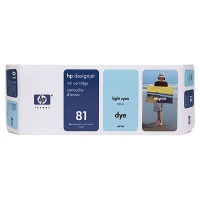 HP 81 680-ml Light Cyan Dye Ink Cartridge