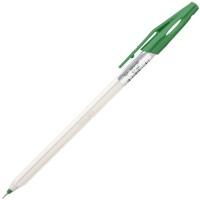 Index Ручка шариковая, непрозрачный трехгранный корпус, зеленая, 0,7 мм