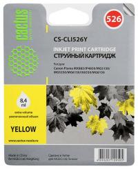 Cactus cs-cli526y совместимый желтый для canon ip4850/mg5250/mg5150/ix6550 (8,2ml)