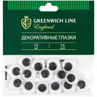 Greenwich Line Материал для творчества "Декоративные глазки", 15 мм (40 комплектов по 15 штук) (количество товаров в комплекте: 40)