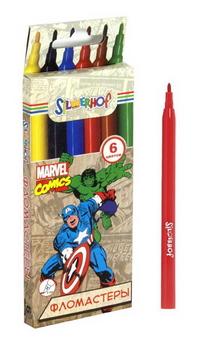 Silwerhof Фломастеры "Marvel comics", 6 цветов