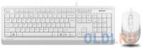A4 Tech A-4Tech Клавиатура + мышь A4 Fstyler F1010 WHITE клав:белый/серый мышь:белый/серый USB [1147556]