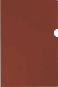 Silwerhof Папка-уголок "Basic", А4, 0,10 мм, фактура "песок", прозрачный красный