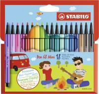 STABILO Фломастеры "Pen 68 Mini", 18 цветов