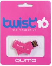 QUMO Флешка USB 16Gb 16GB Twist Cerise QM16GUD-TW-Cerise