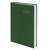 BRAUBERG Ежедневник датированный на 2020 год "Select", А5, 168 листов, цвет обложки зеленый