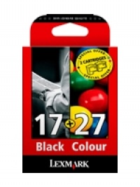 Lexmark Combo-Pack #17, #27 Black and Color Print Cartridges