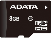 ADATA Micro SDHC флэш-карта 8 ГБ (AUSDH8GCL4-R)