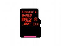 Kingston Карта памяти Micro SDXC 64GB Class 10 SDCA3/64GB + адаптер