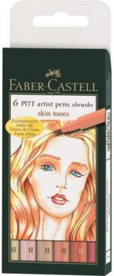 Faber-Castell Ручки капиллярные "Pitt Artist Pen", 6 штук, оттенки желтого