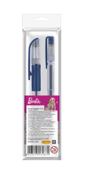 Mattel (Маттел) Набор гелевых ручек Mattel "Barbie", 0,5 мм, синие чернила, 2 штуки
