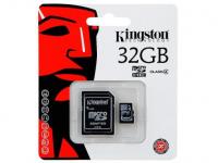Kingston Карта памяти Micro SDHC 32GB Class 4 SDC4/32GB + адаптер SD