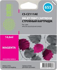 Cactus CS-CZ111AE №655 для HP DJ IA 3525/5525/4615/6525 (пурпурный)