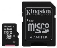 Kingston Micro SDXC 64Гб Class10 High-Capacity + адаптер