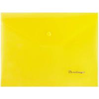 Berlingo Папка-конверт на кнопке, А5, 180 мкм, желтая