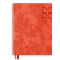 Феникс + Ежедневник датированный на 2020 год "Кроко", оранжевый, А6+, 176 листов