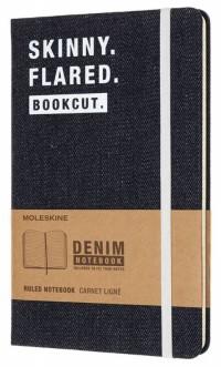 Moleskine Блокнот "Limited Edition Denim notebook Large", 240 страниц, дизайн: Skinny, 130х210 мм
