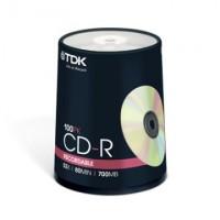 TDK Диск CD-R 700 Мб, 52х, 100 штук