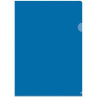 OfficeSpace Папка-уголок "OfficeSpace", А4, 100 мкм, прозрачная синяя
