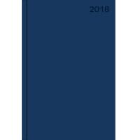 Канц-Эксмо Ежедневник датированный на 2018 год "Темно-синий", А5, 176 листов