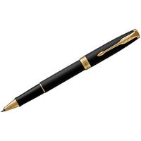 Parker Ручка-роллер "Sonnet Matte Black GT", черная, 0,8 мм