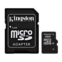 Kingston Micro SecureDigital 4Gb  SDHC class 10 (SDC10/4GB) + SD адаптер