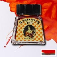 Winsor & Newton Тушь художественная "Drawing Ink", 14 мл, оранжевая
