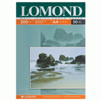 LOMOND Фотобумага "Lomond" для струйной печати, А4, 200 г/м, 50 листов, двухсторонняя, матовая