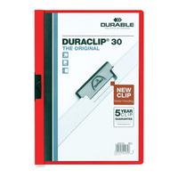 Durable Папка с клипом "Duraclip Original 30", 30 листов, красная