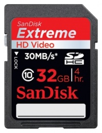 Sandisk SDHC Extreme SDHC Extreme Class 10 32Gb 45mb/s