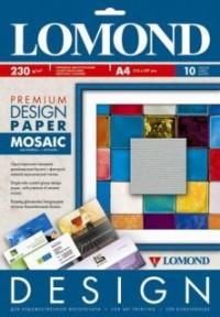 LOMOND Дизайнерская бумага PREMIUM "Мозаика", 230 г/м2, А4, 10 листов