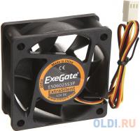 Exegate EX283370RUS Вентилятор ExtraSilent ES06025S3P, 60x60x25 мм, подшипник скольжения, 3pin, 2500RPM, 22dBA