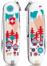 Victorinox Нож перочинный Classic LE2015 &quot;Swiss Village&quot; (0.6223.L1510) 7 функций 58мм