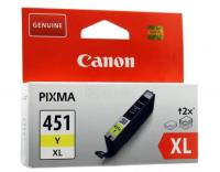 Canon Картридж струйный CLI-451 Y XL желтый для Pixma 6475B001