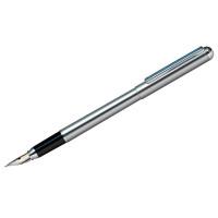 Berlingo Ручка перьевая "Silver Prestige", синяя, 0,8 мм, корпус хром