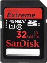 Sandisk SD SDHC 32GB Class 10 Extreme HD Video